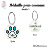 Médaille animaux : Forme de patte