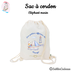 Sac à cordon : Eléphant marin