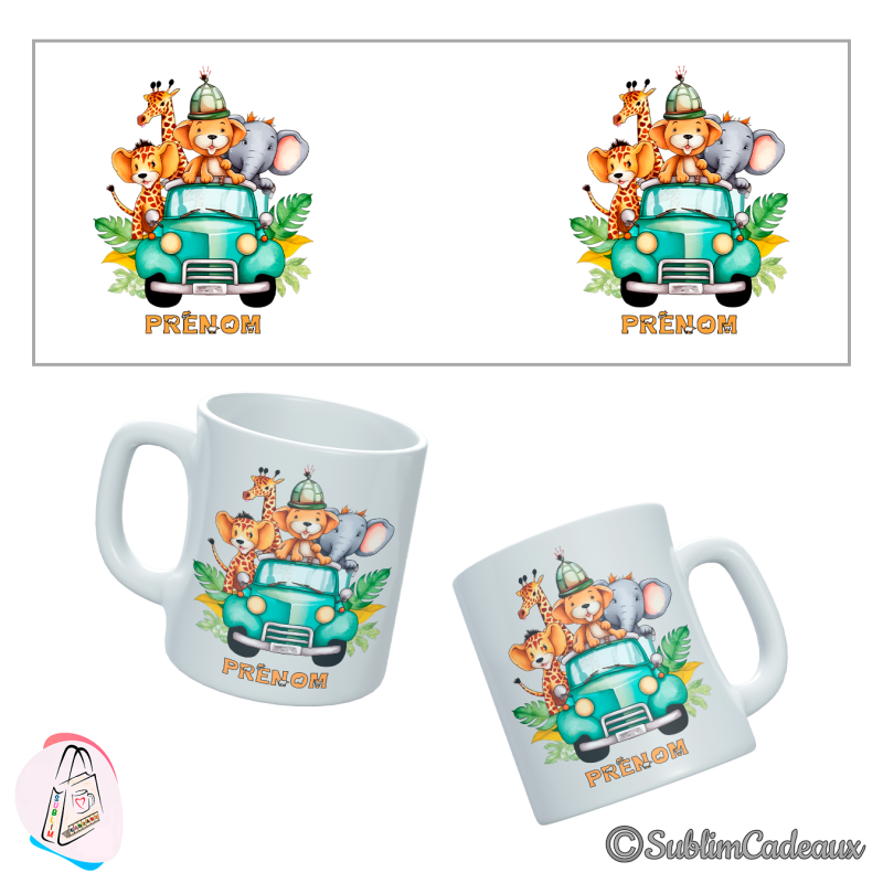 Mug Animaux de la savane - Modèle 1