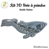 Kit 3D bois à peindre - Baleine