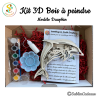 Kit 3D bois à peindre - Dauphin