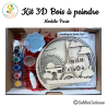 Kit 3D bois à peindre - Paris