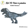 Kit 3D bois à peindre - Dinosaure