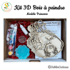 Kit 3D bois à peindre - Princesse