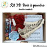 Kit 3D bois à peindre - Football