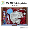 Kit 3D bois à peindre - Pêche