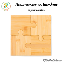 Sous-verres puzzle à personnaliser