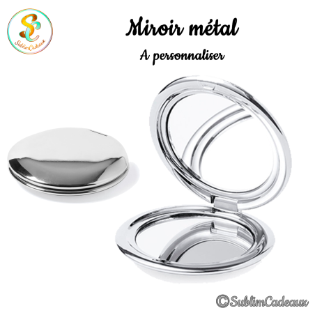 Miroir métal à personnaliser