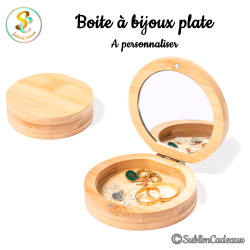 Boite à bijoux plate à...