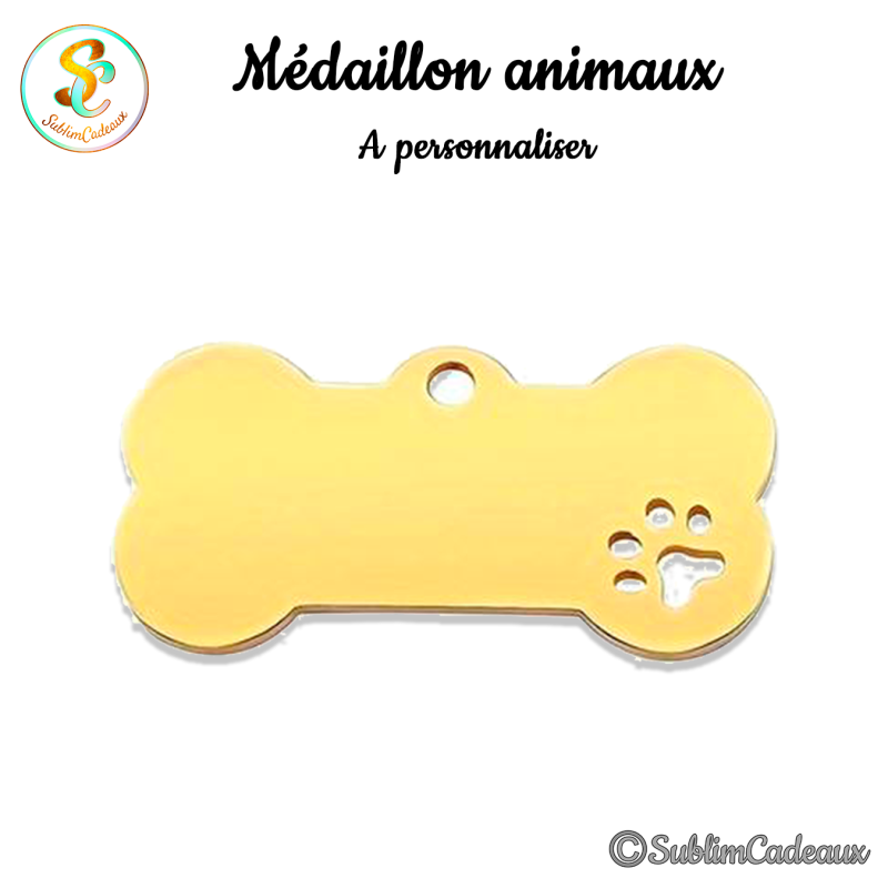 Médaillon pour animaux à personnaliser