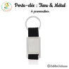 Porte-clés : Tissu métal