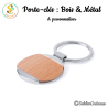 Porte-clés : Bois & Métal