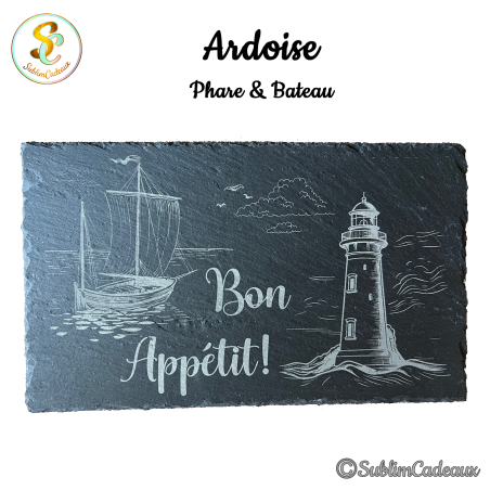 Ardoise - Phare & Bateau