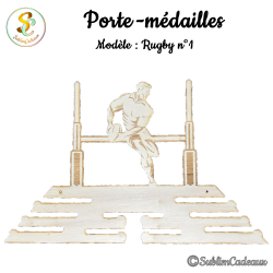 Porte-médailles Rugby 1