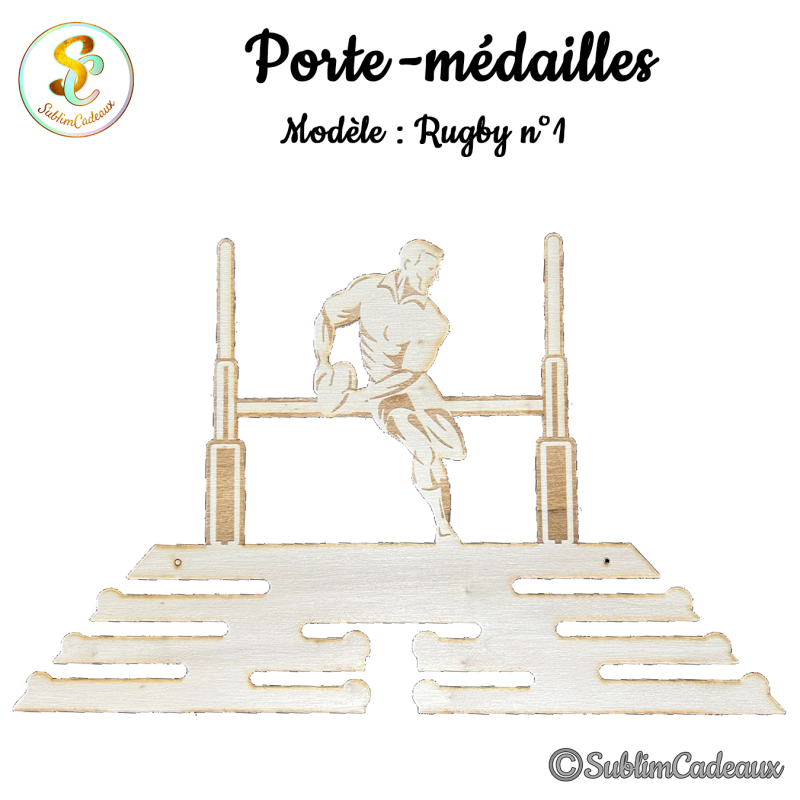 Porte-médailles Rugby 1