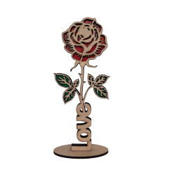Saint-Valentin : Rose sur pied