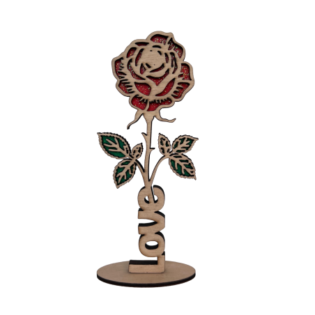 Saint-Valentin : Rose sur pied