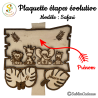 Pancarte évolutive safari personnalisée – Suivi des moments clés de bébé