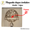 Pancarte évolutive safari personnalisée – Suivi des moments clés de bébé