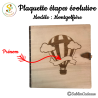 Pancarte Montgolfière Personnalisée - Suivi de l'Évolution de Bébé
