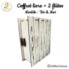 Coffret en forme de livre avec 2 flûtes - Toi & Moi