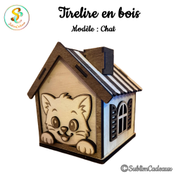 Tirelire Maison Chat en...