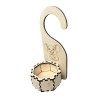 Boîte Petite Souris suspendue en bois – vue de profil, gravure et personnalisation avec prénom