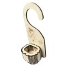 Boîte Fée des dents suspendue en bois – vue de profil, gravure et personnalisation avec prénom