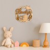 Prénom personnalisé en bois avec sirène et étoile de mer, déco murale pour chambre enfant