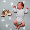 Pancarte Arc-en-Ciel Licorne Personnalisée – Suivi de l’Évolution de Bébé