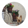 Horloge en verre 18cm
