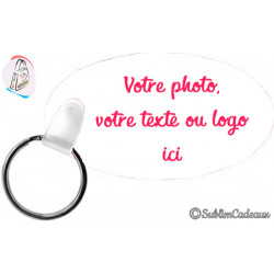 Porte-clés ovale à...