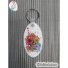 Porte-clés ovale à personnaliser