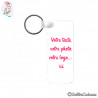 Porte-clés rectangle à personnaliser