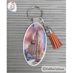Porte-clés ovale à personnaliser
