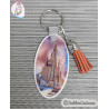 Porte-clés ovale à personnaliser