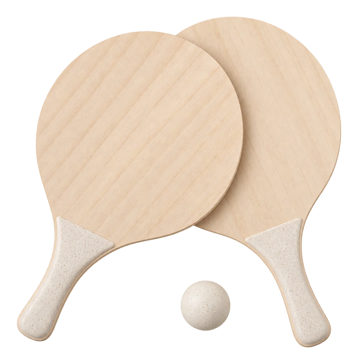 Raquettes de plage en bois personnalisées – 2 faces